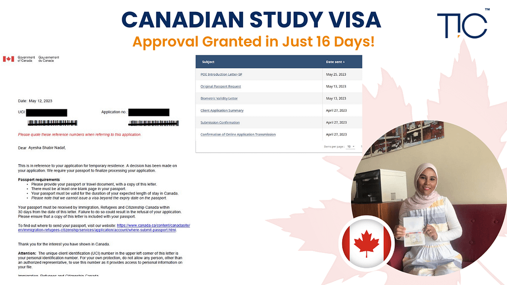 Canadian study visa